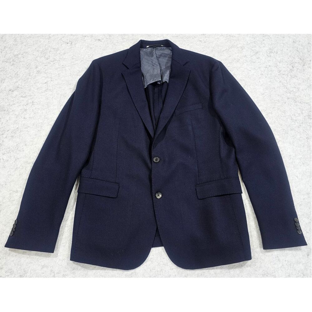 Hugo Boss Lanificio Tesse Biella Wool Blazer Sports Jacket 98% Wool, Sz 46R,